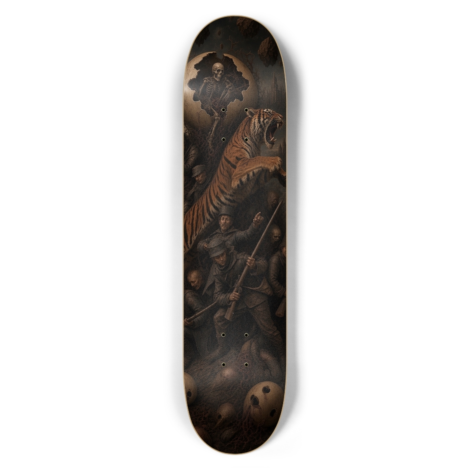 Skateboard deck artwork by Marc Adrian Blind