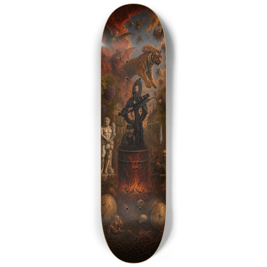 Skateboard deck artwork by Marc Adrian Blind